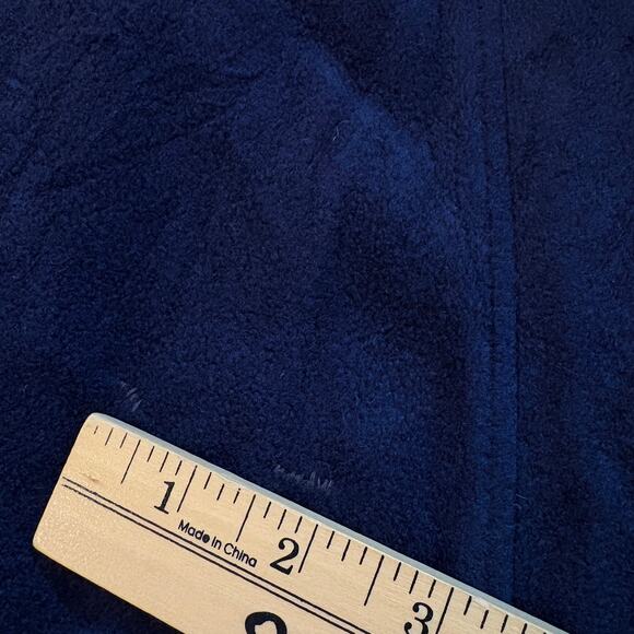 Vintage Christian Dior Bath Robe Mens One Size Blue Red Velour Lounge 80s *READ* - Picture 10 of 11